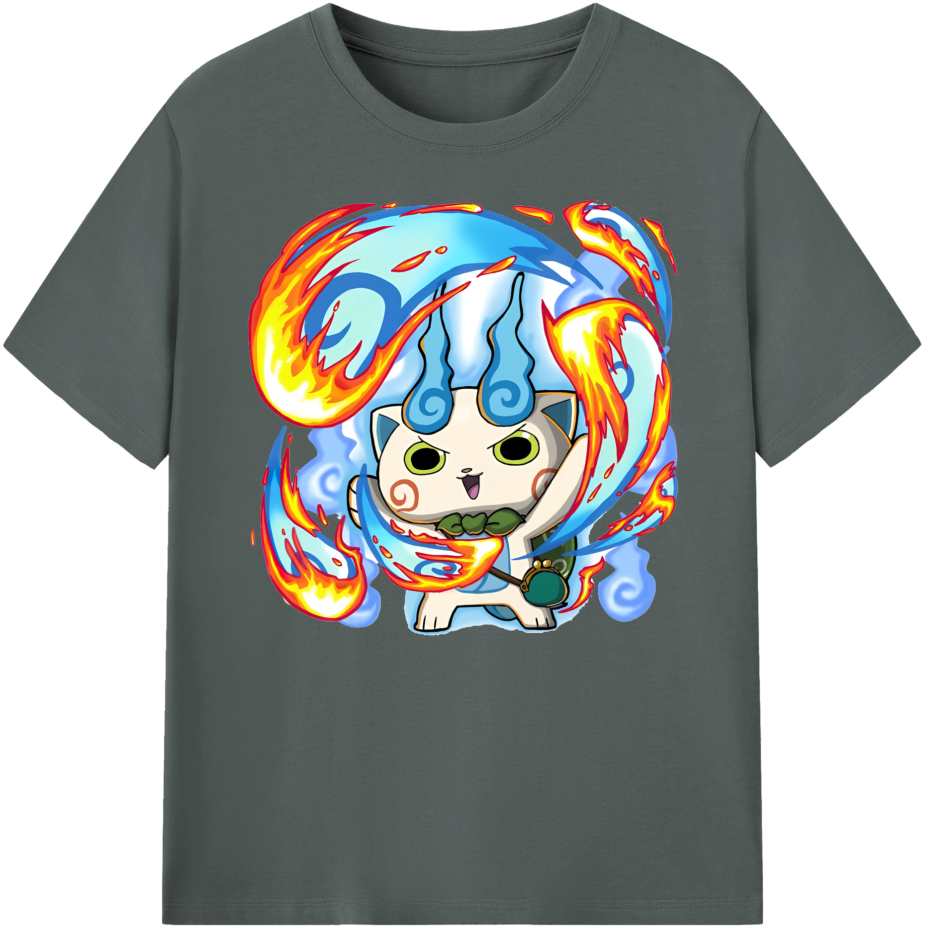 （画像用） 妖怪ウォッチ Yo-kai Watch 綿100％ メンズ半袖Tシャツ｜肌触りやわらか＆通気性